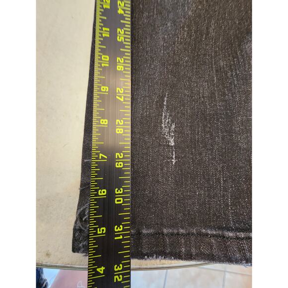 Kilogram Black Wash Denim Jeans Splattered Paint SZ 38 - Picture 7 of 13